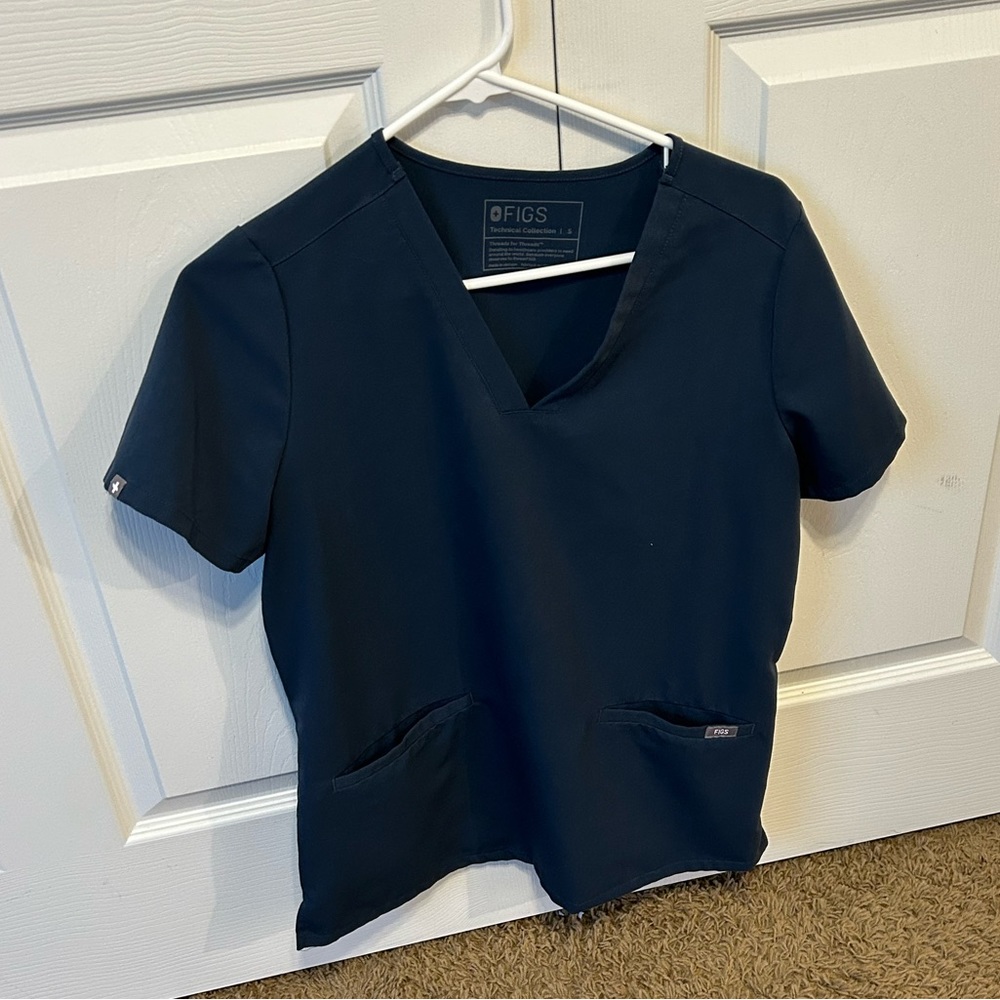 Womens figs dark teal scrub set size small